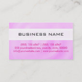 Carte De Visite Arrière - plan Abstrait Monogram Modern Pink (Dos)
