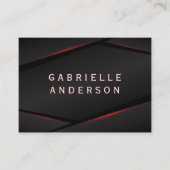 Carte De Visite Arrière - plan Abstrait Red Glow (Devant)