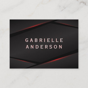 Carte De Visite Arrière - plan Abstrait Red Glow