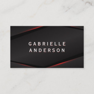 Carte De Visite Arrière - plan Abstrait Red Glow