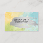 Carte De Visite Arrière - plan aquarelle (Devant)