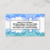 Carte De Visite Arrière - plan aquarelle | Artistique créative (Dos)