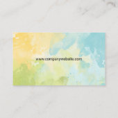 Carte De Visite Arrière - plan aquarelle | Topiaire de l'arbre (Dos)