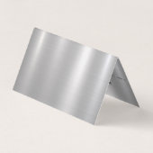 Carte de visite arrière - plan argenté (Dos)