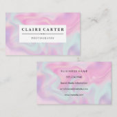 Carte De Visite Arrière - plan Arrière - plan Pastel Liquid (Devant / Derrière)