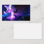 Carte De Visite Arrière - plan aux papillons de nuit (Devant / Derrière)