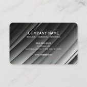 Carte De Visite Arrière - plan B&W Swipe (Dos)