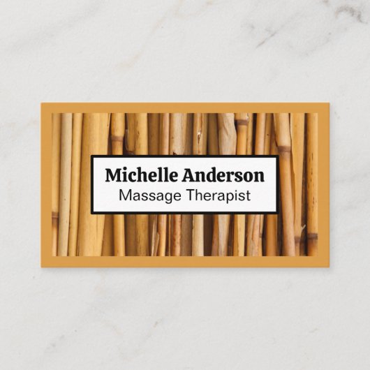 Carte De Visite Arrière - plan bambou (Devant)