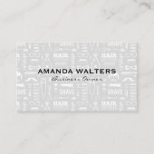 Carte De Visite Arrière - plan Barbershop (Devant)