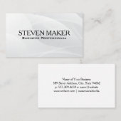 Carte De Visite Arrière - plan blanc Abstrait | Formes modernes (Devant / Derrière)