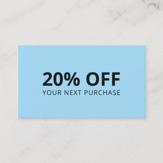 Carte De Visite Arrière - plan bleu (Devant)