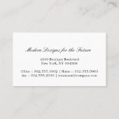 Carte De Visite Arrière - plan bleu (Dos)