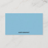 Carte De Visite Arrière - plan Bleu (Dos)