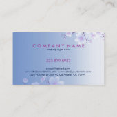 Carte De Visite Arrière - plan bleu ciel en fleurs de printemps bl (Dos)