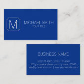 Carte De Visite Arrière - plan bleu de la Force aérienne (Devant / Derrière)