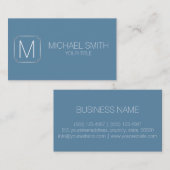 Carte De Visite Arrière - plan bleu de la Force aérienne #2 (Devant / Derrière)