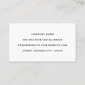 Carte De Visite Arrière - plan Boho Feathers (Dos)