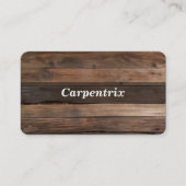 Carte de visite Arrière - plan bois (Devant)