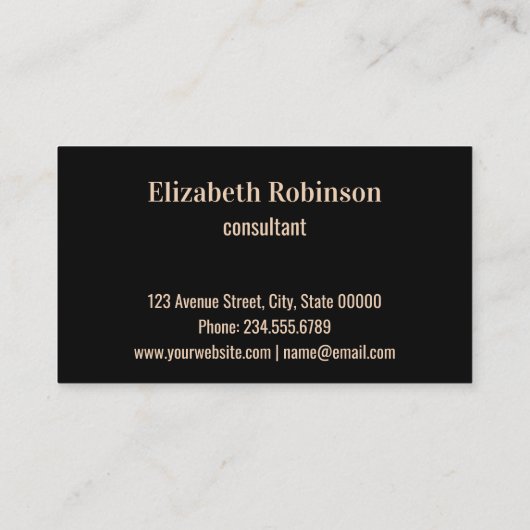 Carte De Visite Arrière - plan bokeh (Dos)