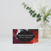 Carte De Visite Arrière - plan brossé artistique (Debout devant)