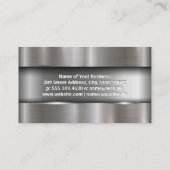 Carte De Visite Arrière - plan brossé métallique (Dos)