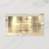 Carte De Visite Arrière - plan Brown peint en or (Dos)