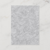 Carte De Visite Arrière - plan Chubby élégant rouge monogramme gri (Dos)