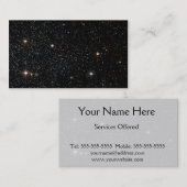 Carte De Visite Arrière - plan - Ciel nocturne et étoiles (Devant / Derrière)