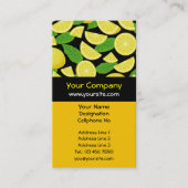 Carte De Visite Arrière - plan citron (Devant)