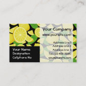 Carte De Visite Arrière - plan citron (Devant)