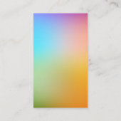 Carte De Visite Arrière - plan coloré Graidents (Dos)