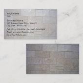 Carte De Visite Arrière - plan concret de mur de briques (Devant / Derrière)