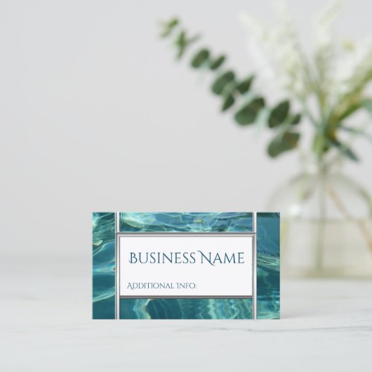 Carte de visite Arrière - plan cool (Debout devant)