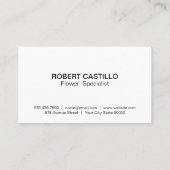 Carte De Visite Arrière - plan couleur aquarelle (Dos)