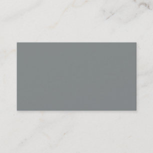 Carte De Visite Arrière - plan couleur gris pierre personnalisé