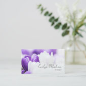 Carte De Visite Arrière - plan crocus (Debout devant)