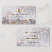 carte de visite arrière - plan d'aquarelle de coqu (Devant / Derrière)