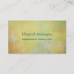 Carte De Visite arrière - plan d'aquarelle de style vintage