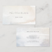Carte De Visite arrière - plan d'aquarelle délicate (Devant / Derrière)
