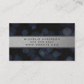 Carte De Visite Arrière - plan Dark Bokeh (Dos)