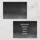 Carte De Visite Arrière - plan d'asphalte noir humide (Devant / Derrière)