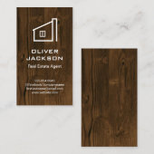Carte De Visite Arrière - plan de bois (Devant / Derrière)