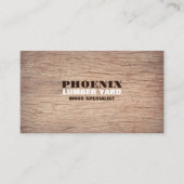 Carte De Visite Arrière - plan de bois, bois/bois/panneau de bois (Devant)