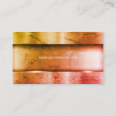 Carte De Visite Arrière - plan de brillance métallique | Couleur (Dos)