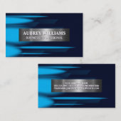 Carte De Visite Arrière - plan de calques bleus Abstraits (Devant / Derrière)