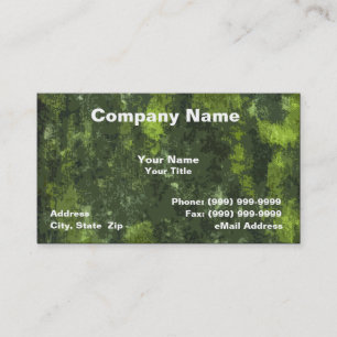 Carte De Visite Arrière - plan de camouflage