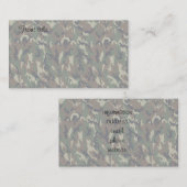 Carte De Visite Arrière - plan de Camouflage de forêt militaire éc (Devant / Derrière)