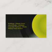 Carte de visite Arrière - plan de CD DJ (Dos)