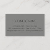 Carte De Visite Arrière - plan de couleur gris de cuissarde (Dos)