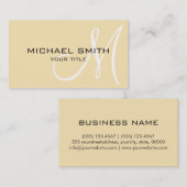 Carte De Visite Arrière - plan de couleur Monogram Banana Mania (Devant / Derrière)